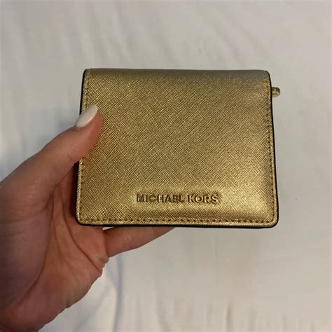 michael kors gold wallet macy's|michael koors wallet.